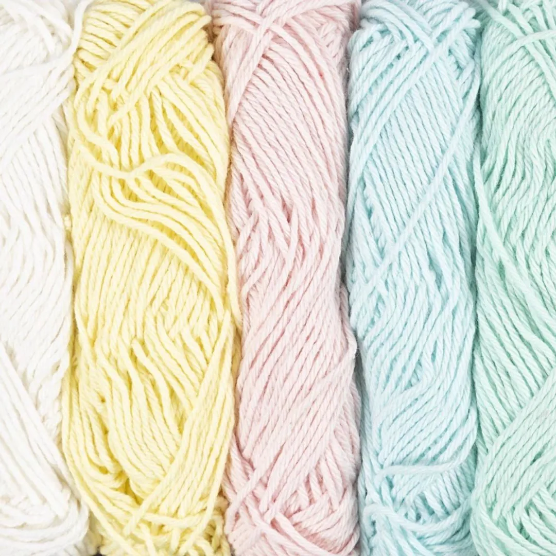 Creativ Company Katoengaren Pastelkleuren - 5x20g