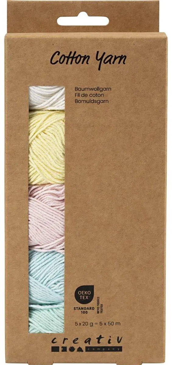 Creativ Company Katoengaren Pastelkleuren
