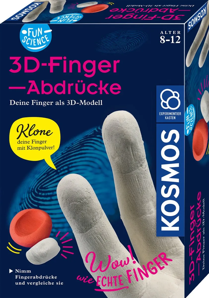 Kosmos 654221 Fun Science 3D-Vingerafdrukken Experimenteerset