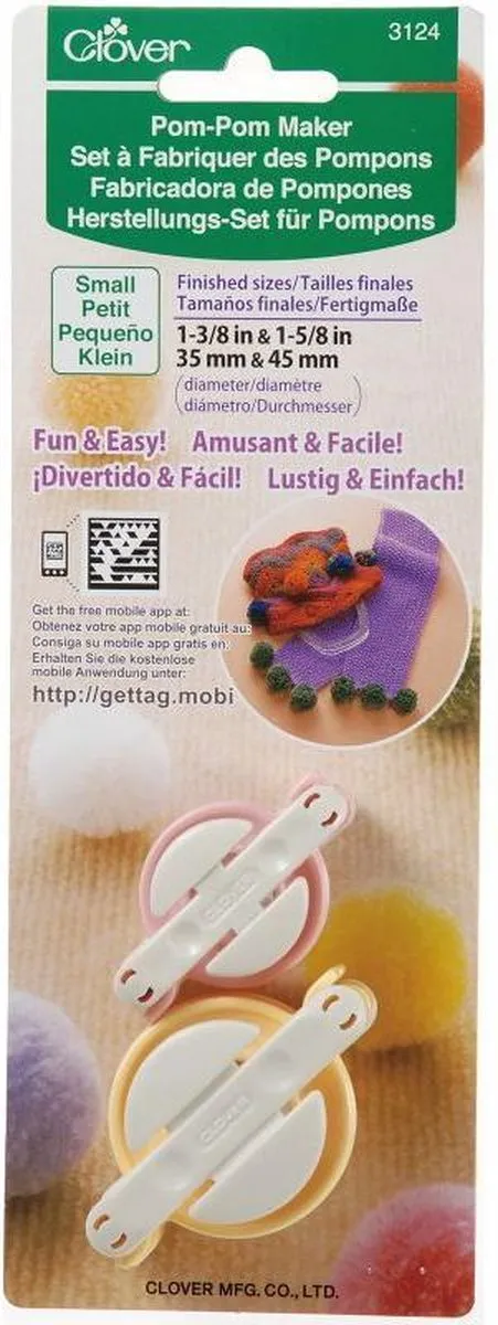 Clover Pom-Pom Maker Small - afbeelding 6 van 6