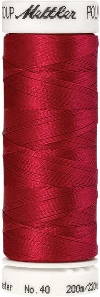 Amann Mettler Polysheen Naai-Borduurgaren Rood 200m