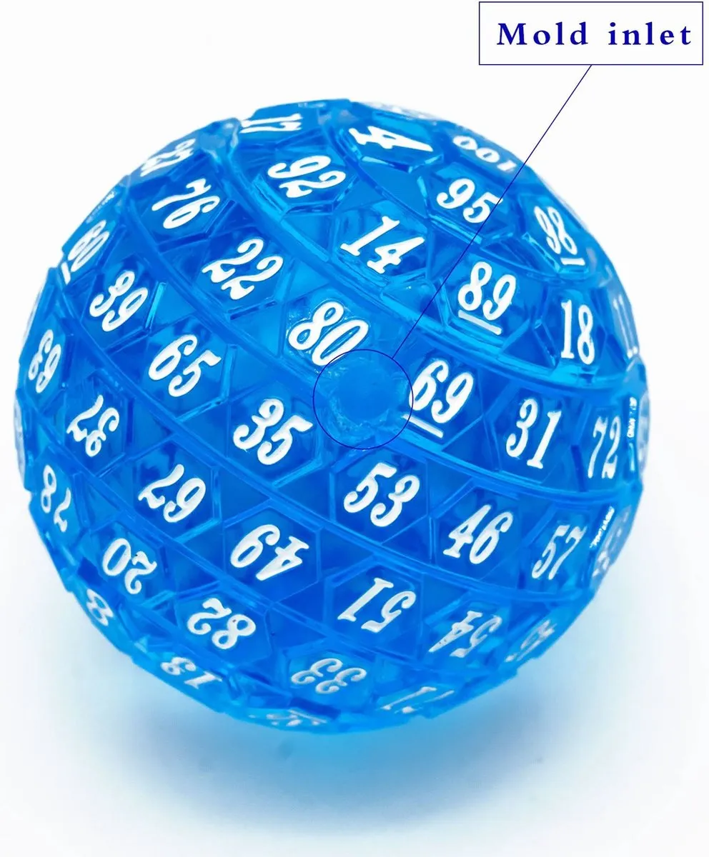 Lapi Toys D100 Blauwe Acryl Dobbelsteen