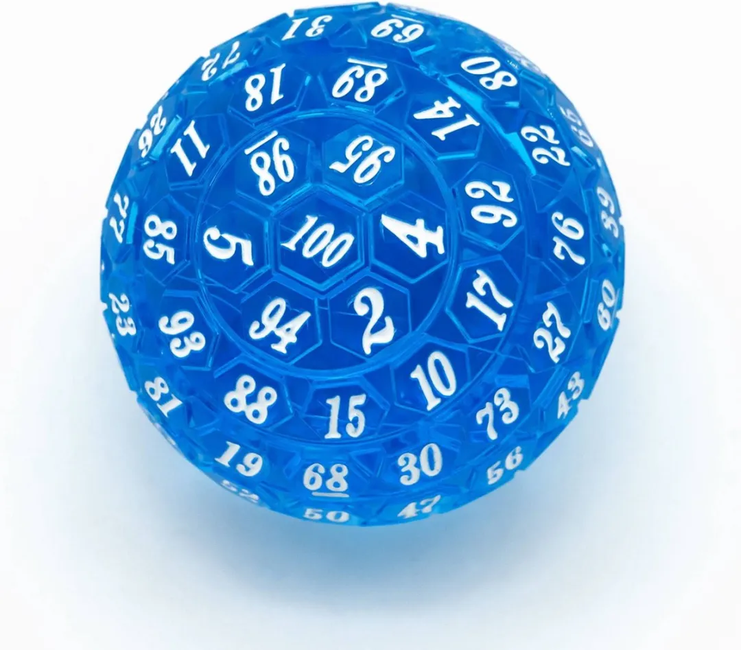 Lapi Toys D100 Blauwe Acryl Dobbelsteen