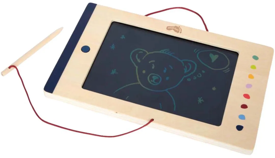 Small Foot LCD Schrijf- en Tekenbord - Multi kleuren