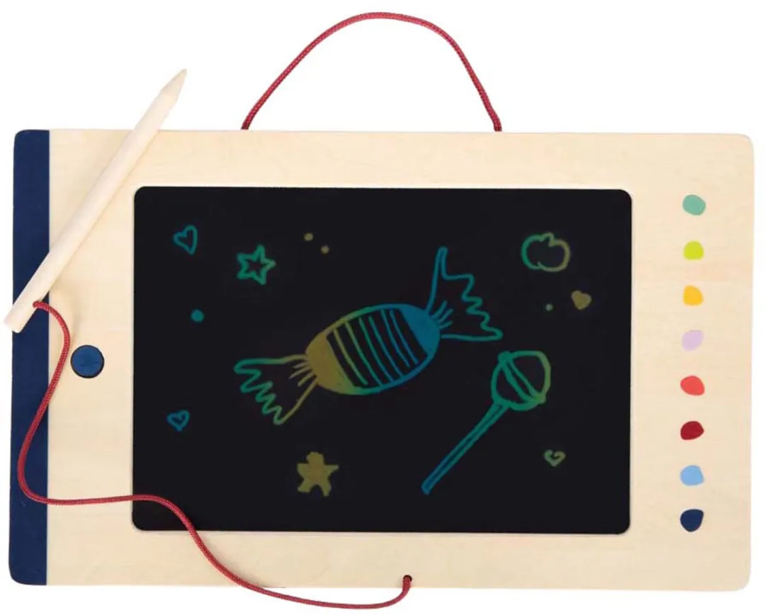 Small Foot LCD Schrijf- en Tekenbord - Multi kleuren