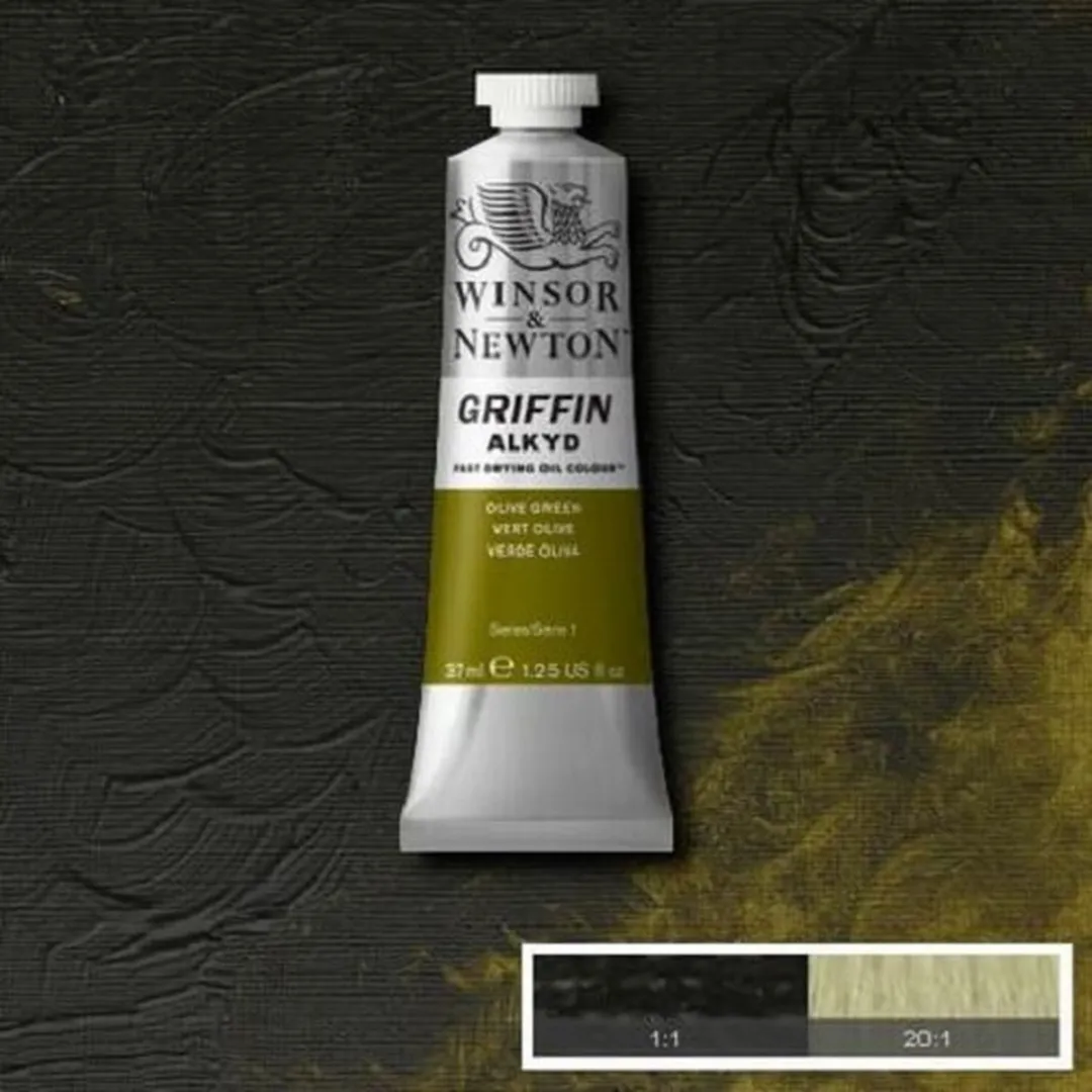 Winsor & Newton Griffin Alkyd Olieverf Olive Green 447 37ml