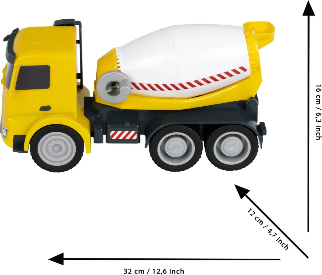 Klein Toys Mercedes-Benz Arocs Betonmixer 1:24 - Geel