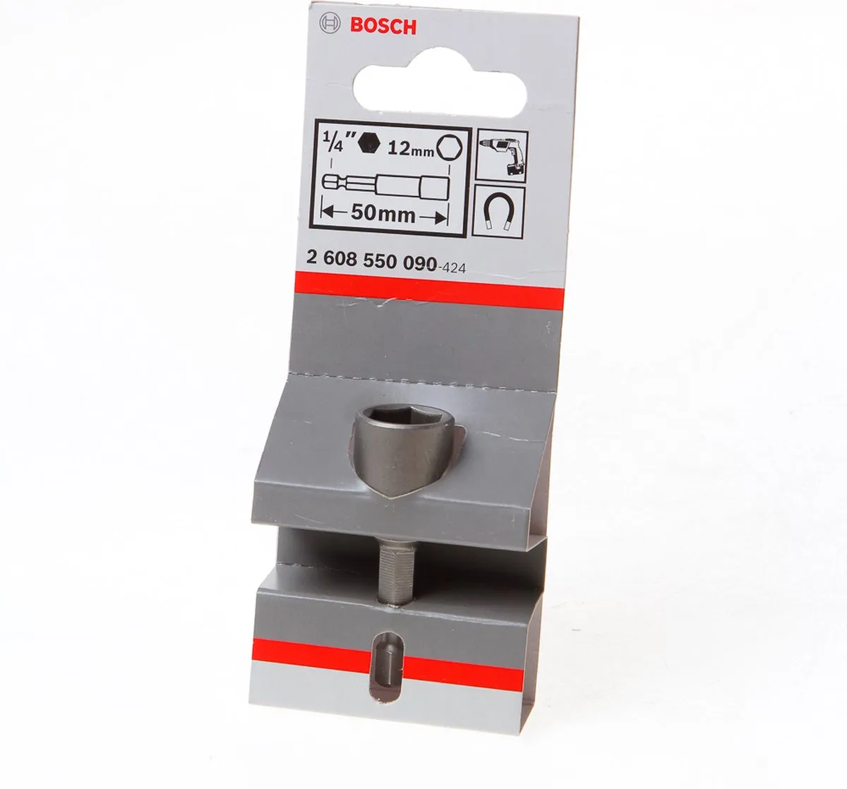 Bosch Dopsleutel met magneet - 50 x 12 mm
