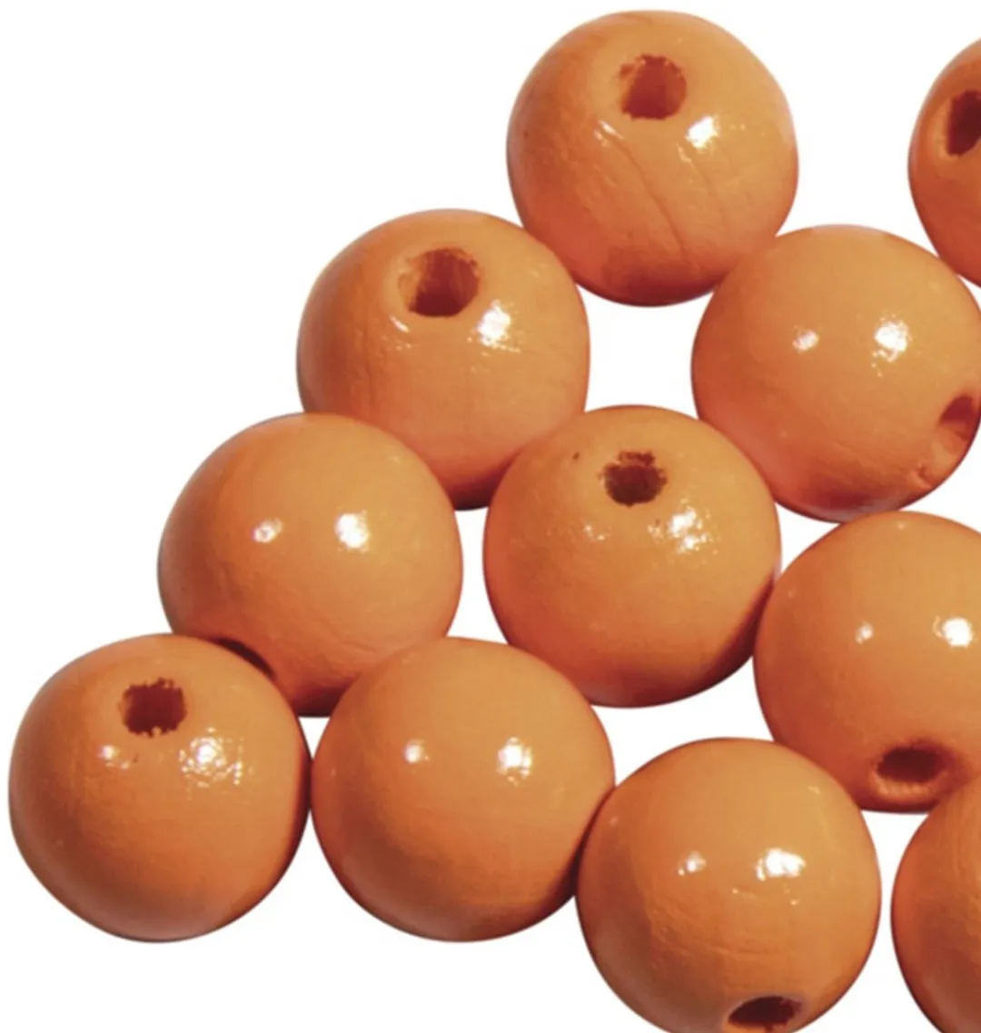Rayher Hobby Houten Kralen Ø10mm - 104 Stuks - Oranje
