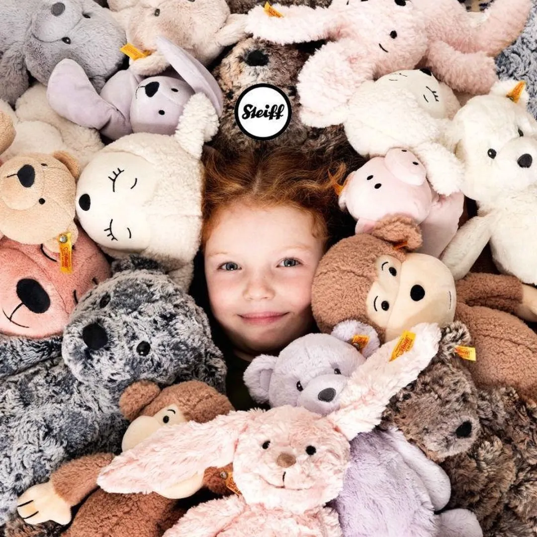 Steiff Knuffel Teddybeer Bearzy - Grijs