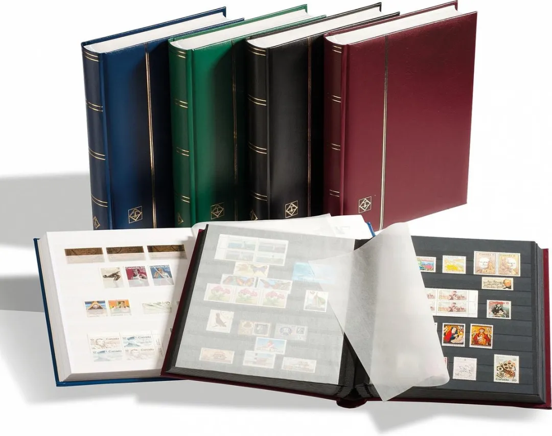 Leuchtturm Comfort S Insteekalbum Postzegels 32 Pagina's - Zwart