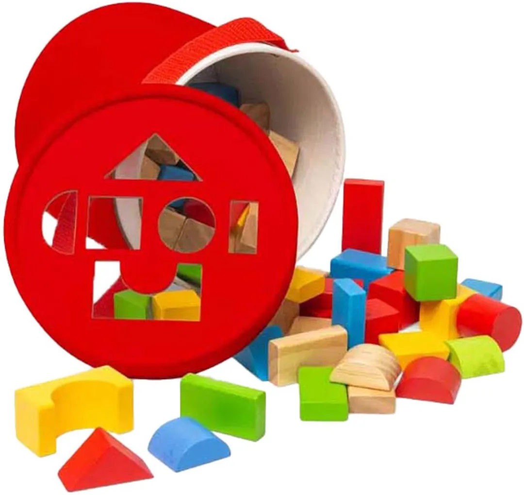 BIGJIGS Houten Bouwstenen 80-delig