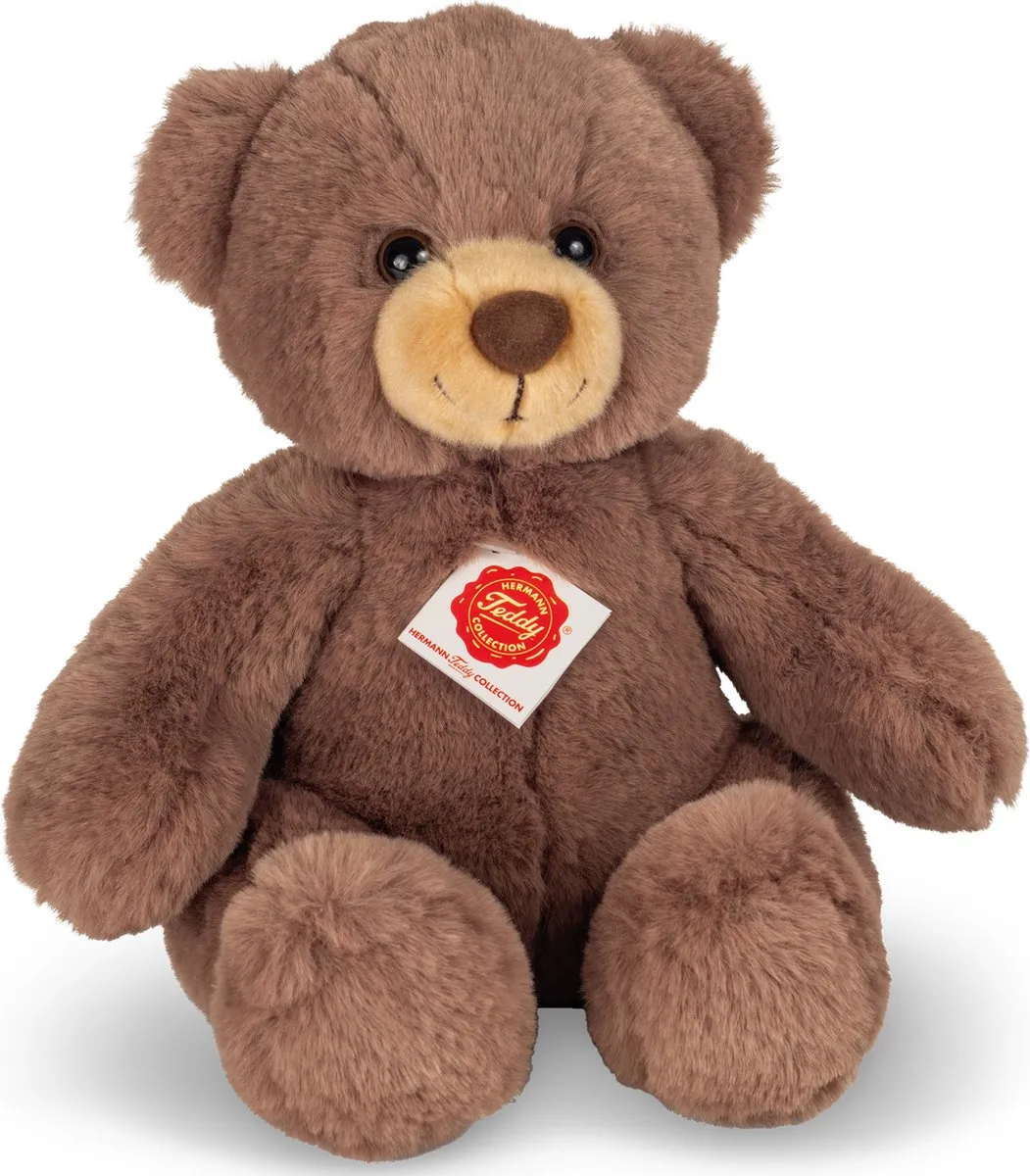 Hermann Teddy Knuffeldier beer Mikai - zachte pluche stof - premium kwaliteit knuffels - bruin - 30 cm - Beren