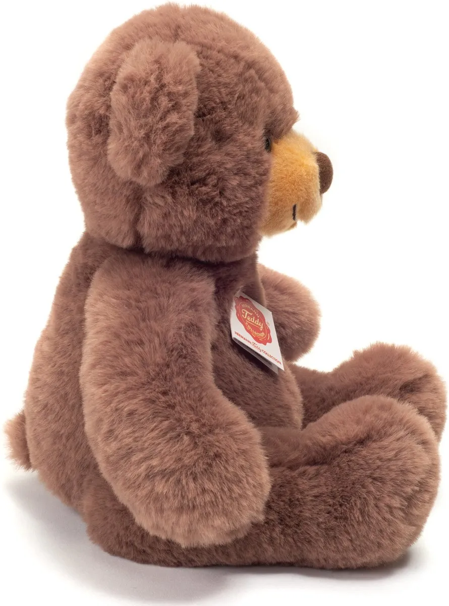 Hermann Teddy Knuffeldier beer Mikai - zachte pluche stof - premium kwaliteit knuffels - bruin - 30 cm - Beren