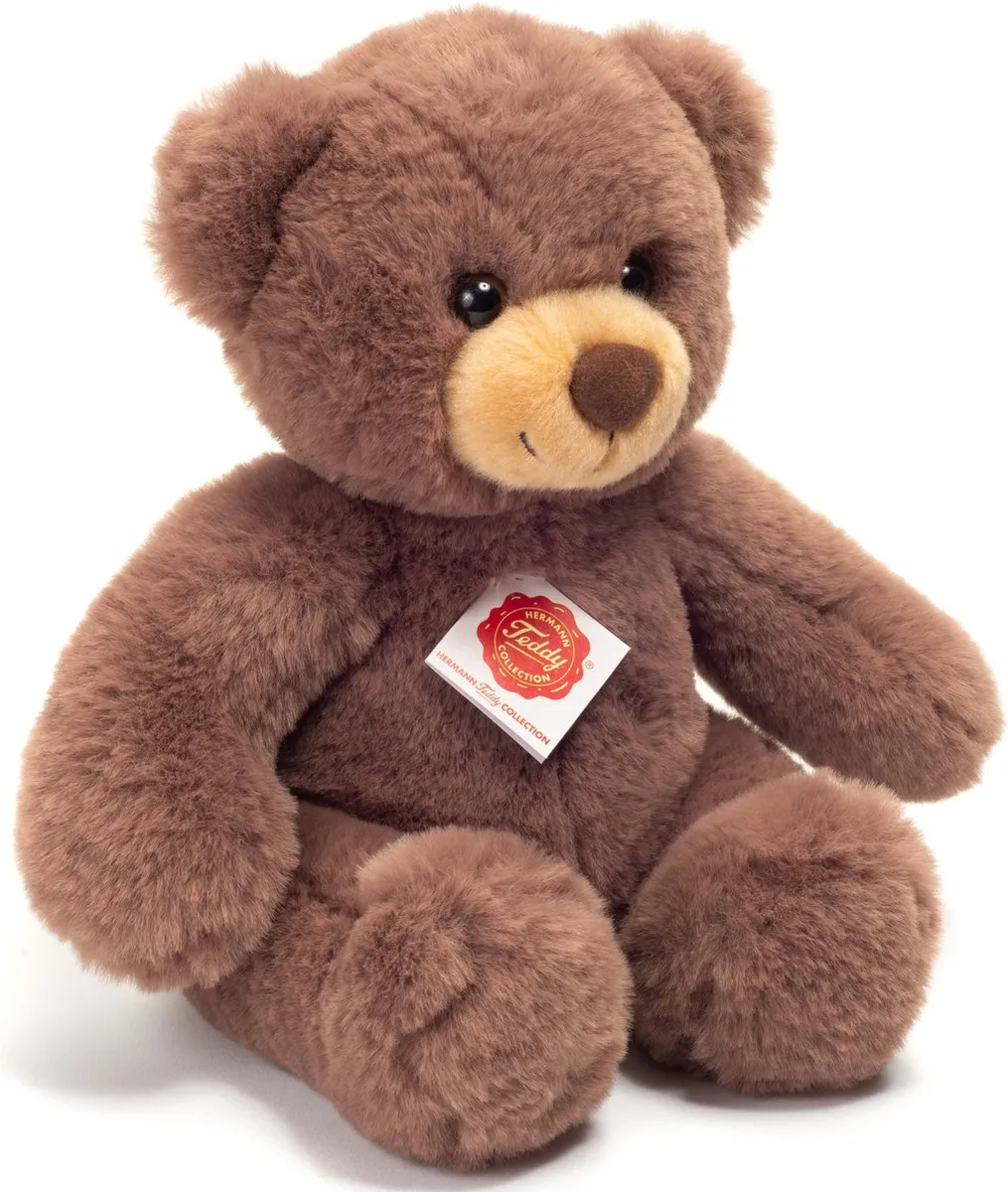 Hermann Teddy Knuffeldier beer Mikai - zachte pluche stof - premium kwaliteit knuffels - bruin - 30 cm - Beren