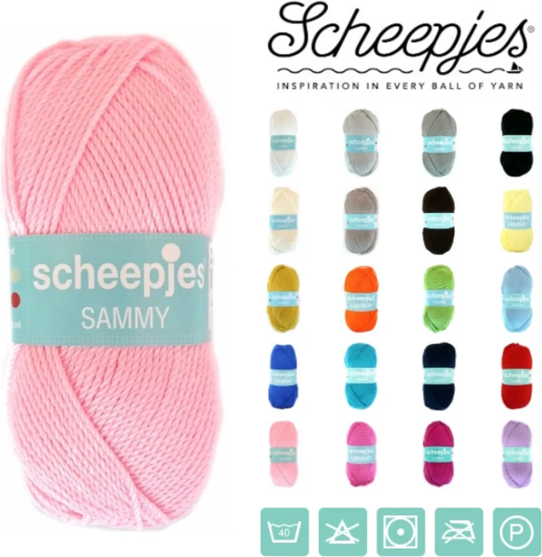 Scheepjes Sammy 107 Babyroze Wol