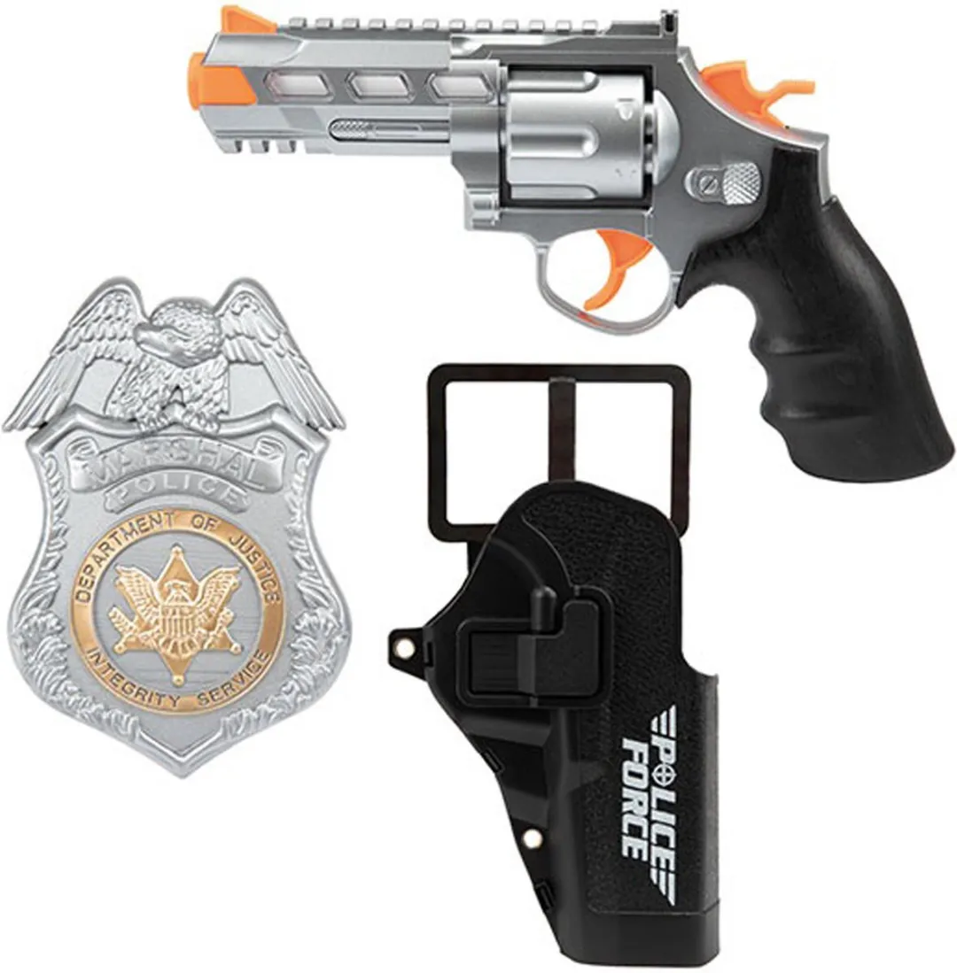 Toi-Toys Politie Pistool met Holster & Badge