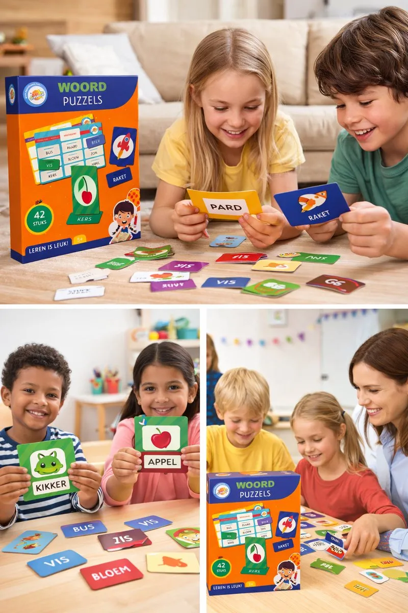 Toy Universe Woord Puzzels 42 Stuks - Educatief Taalspel 5+