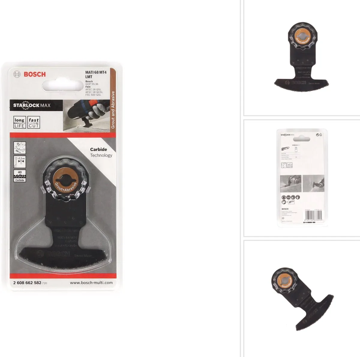 Bosch Carbide-RIFF MATI 68 MT4 Segmentzaagblad 68x30mm