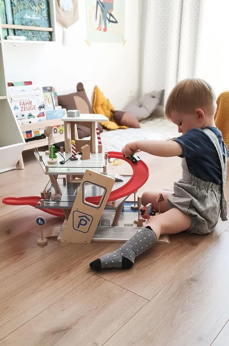 Small Foot Houten Mini Verkeersbordenset - 25-delig - Multicolor