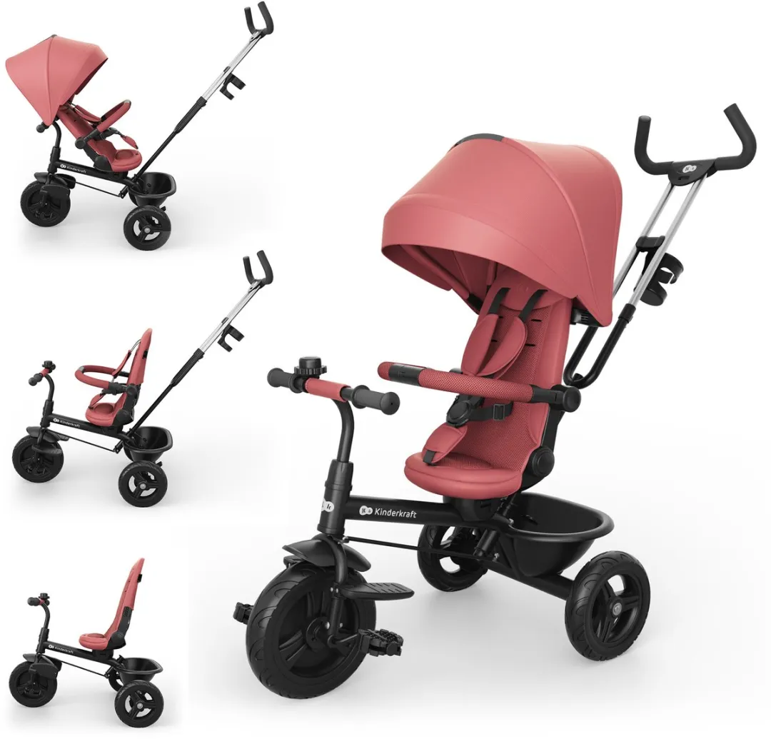 KinderKraft Aston 2 Plus Driewieler Roze