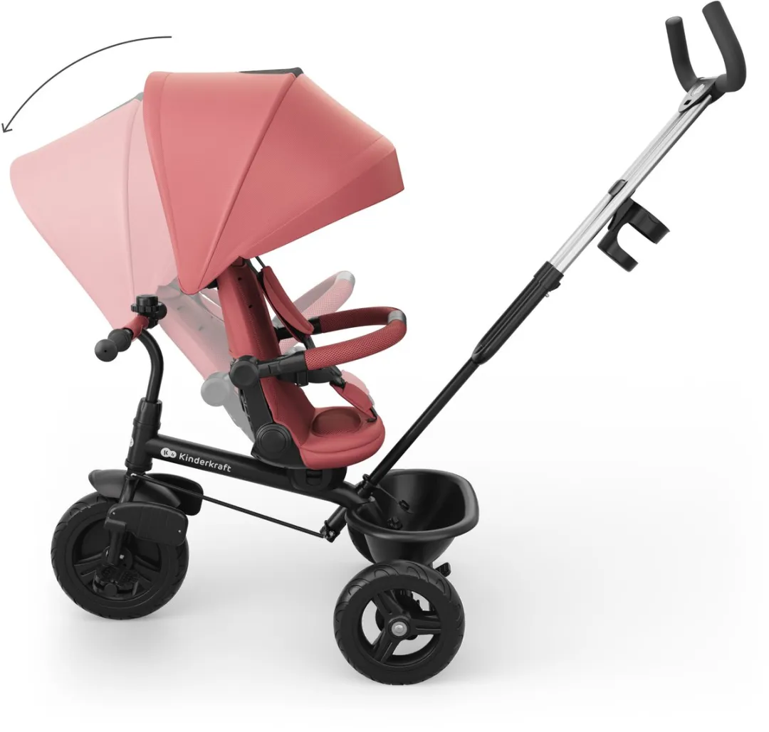KinderKraft Aston 2 Plus Driewieler Roze - afbeelding 6 van 6