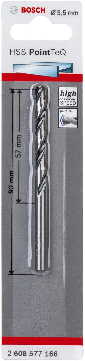 Bosch HSS PointTeQ Spiraalboor 5,5 x 57mm