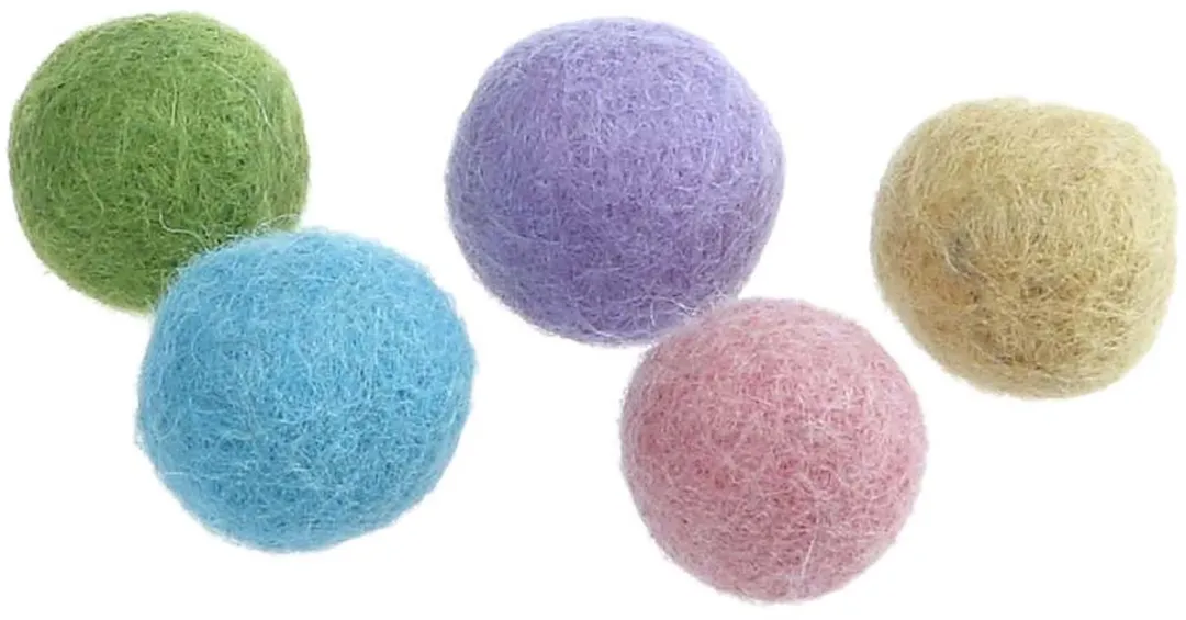 Creativ Company Wol Kralen 20mm Pastel - 64 Stuks