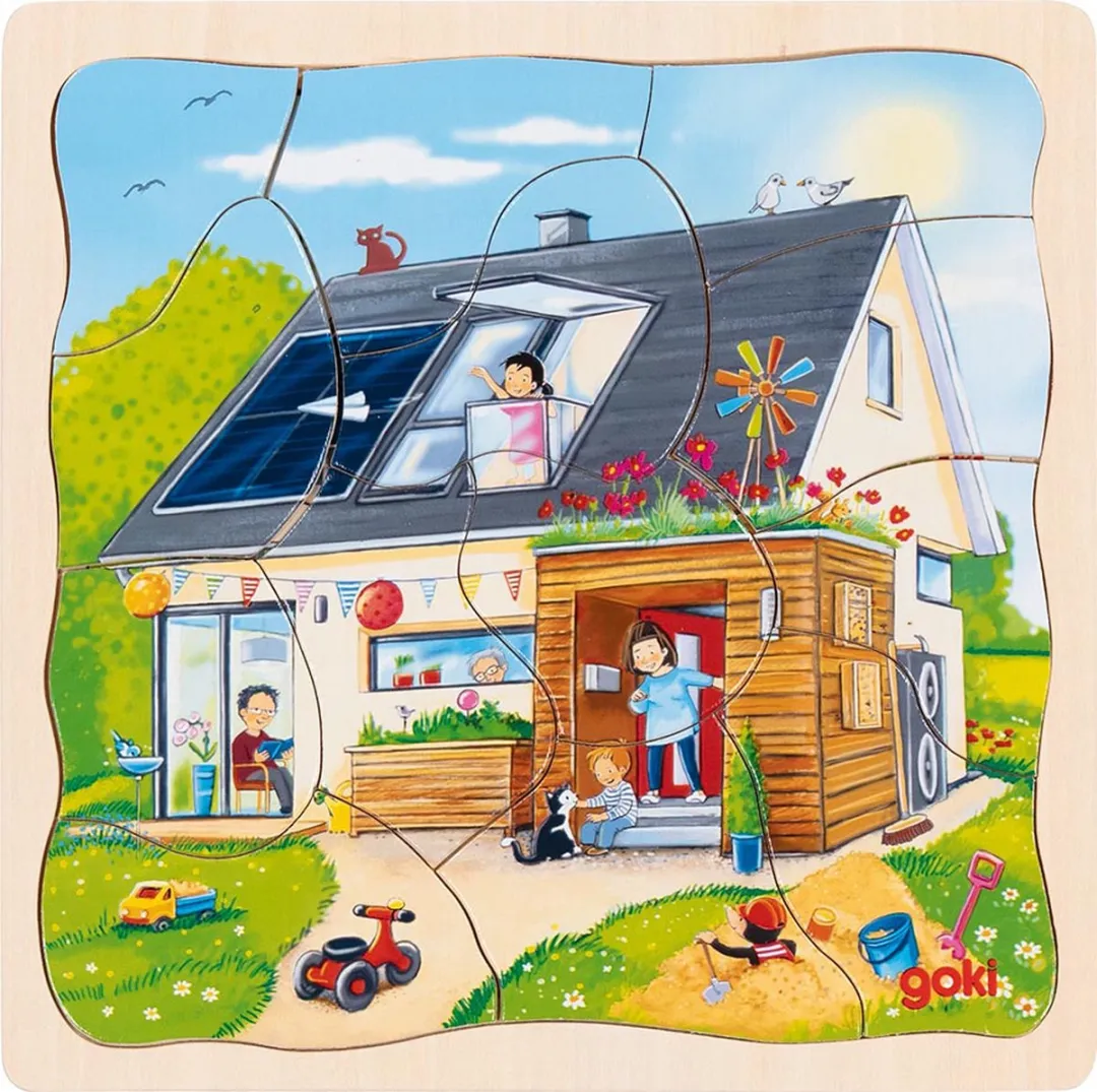 Goki Puzzle We Are Building A House 35 Stuks