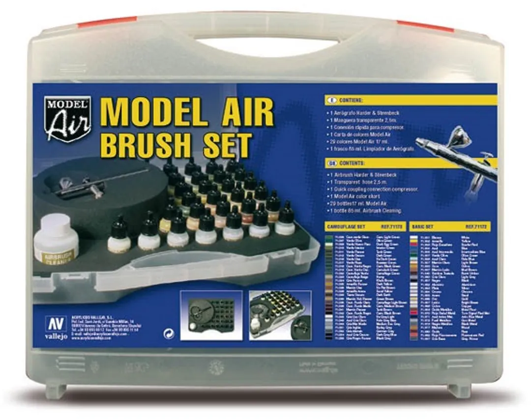 Vallejo Hobbyverf Camouflage Model Air 71173 - 30 Kleuren