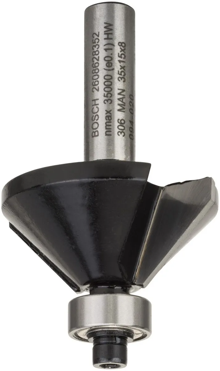 Bosch Fase-/V-groeffrees 8mm - 45°
