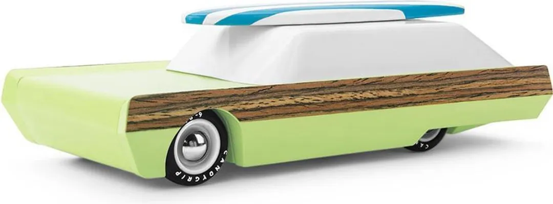 Candylab Toys Surfin Griffin Houten Auto - Wit/Groen