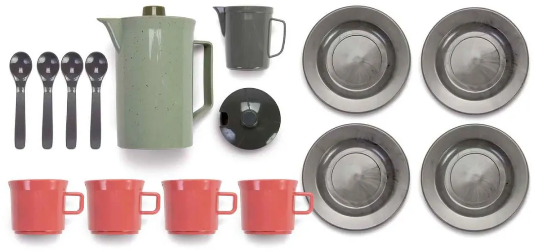 Dantoy Green Bean Koffieset 17-delig - Multicolor