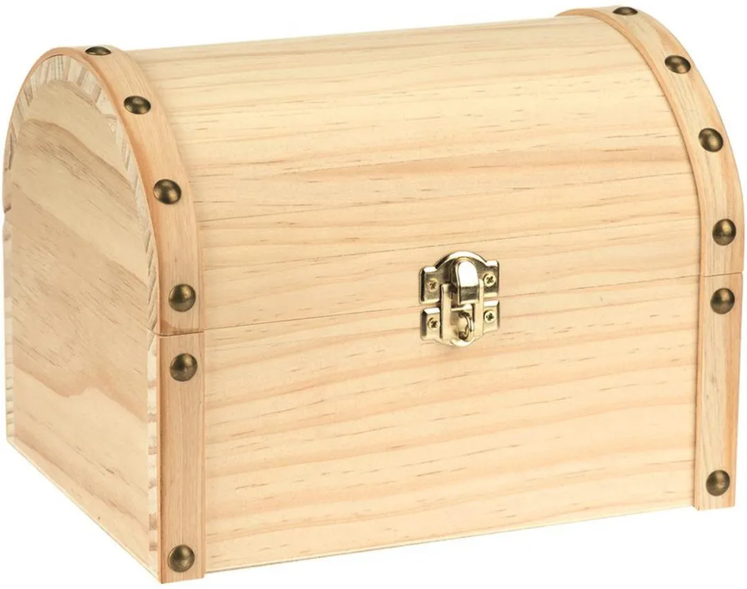 Glorex Hobby Houten Schatkistje 20x15x15cm
