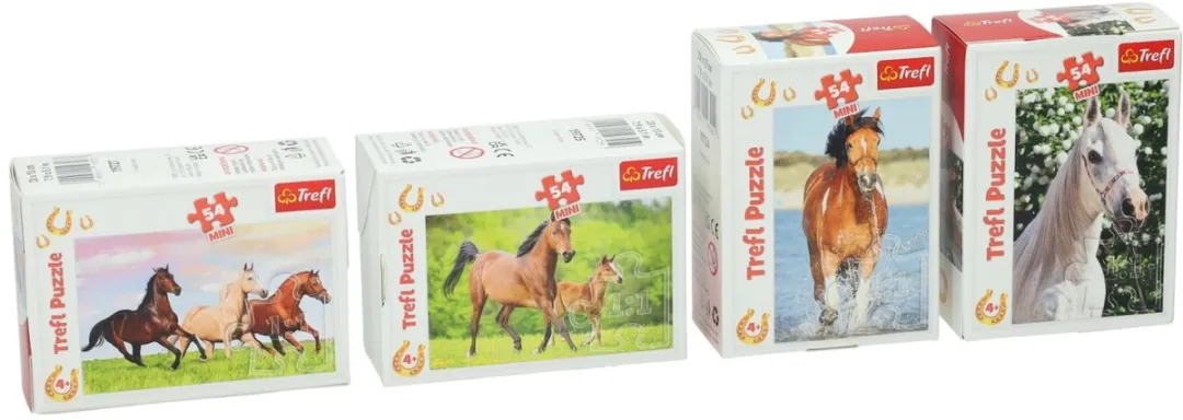 Trefl Mini Puzzel Paarden 54 Stuks - Multi