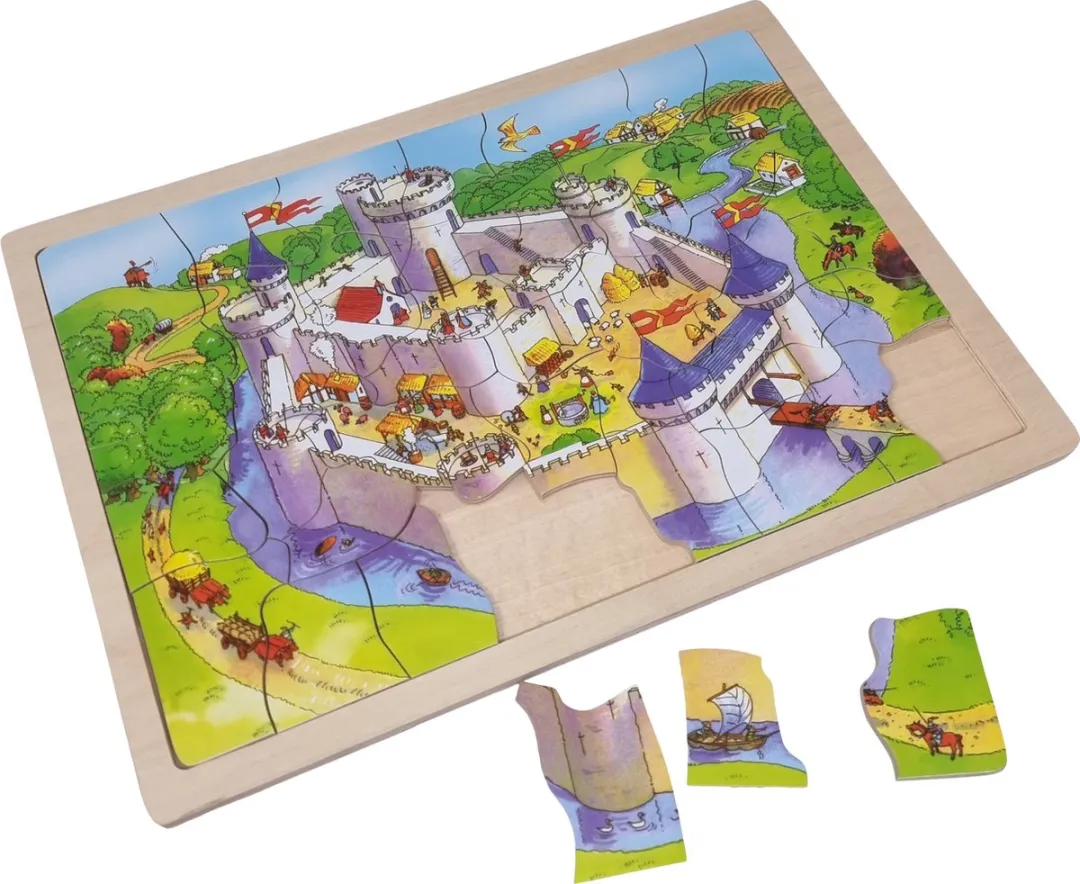 Houten Puzzel Kasteel 41 Stuks