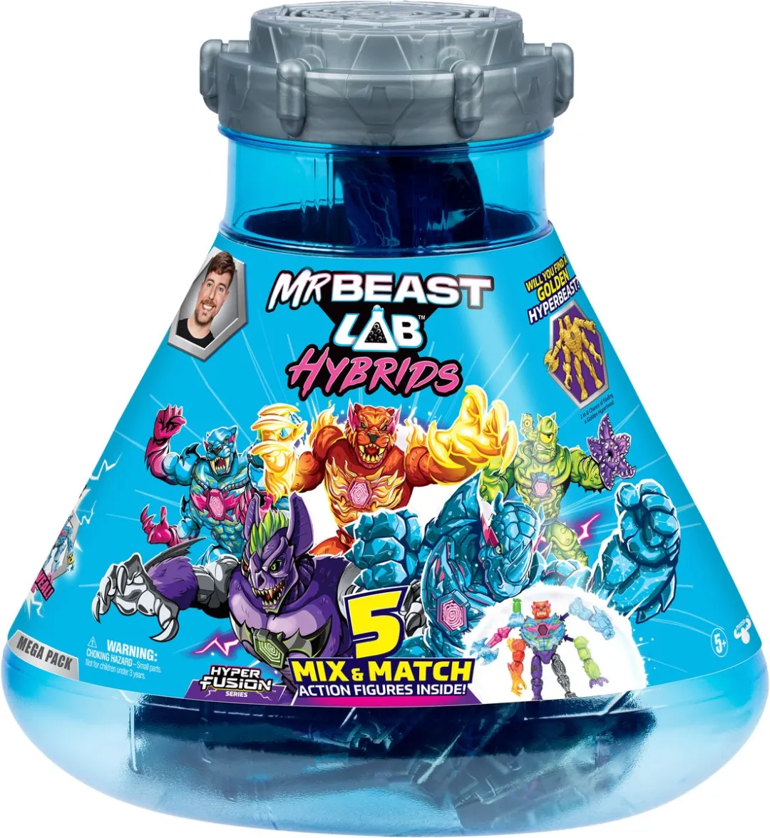 Moose Toys MrBeast Lab Hybrids MS24910 Mega Pack - 5 Actiefiguren Multikleur