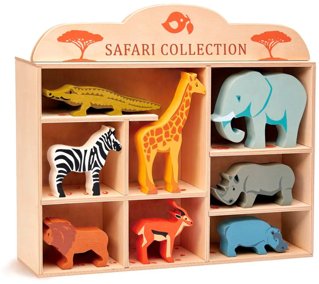 Tender Leaf Toys Safari Dierenset 9-delig - 37x32cm