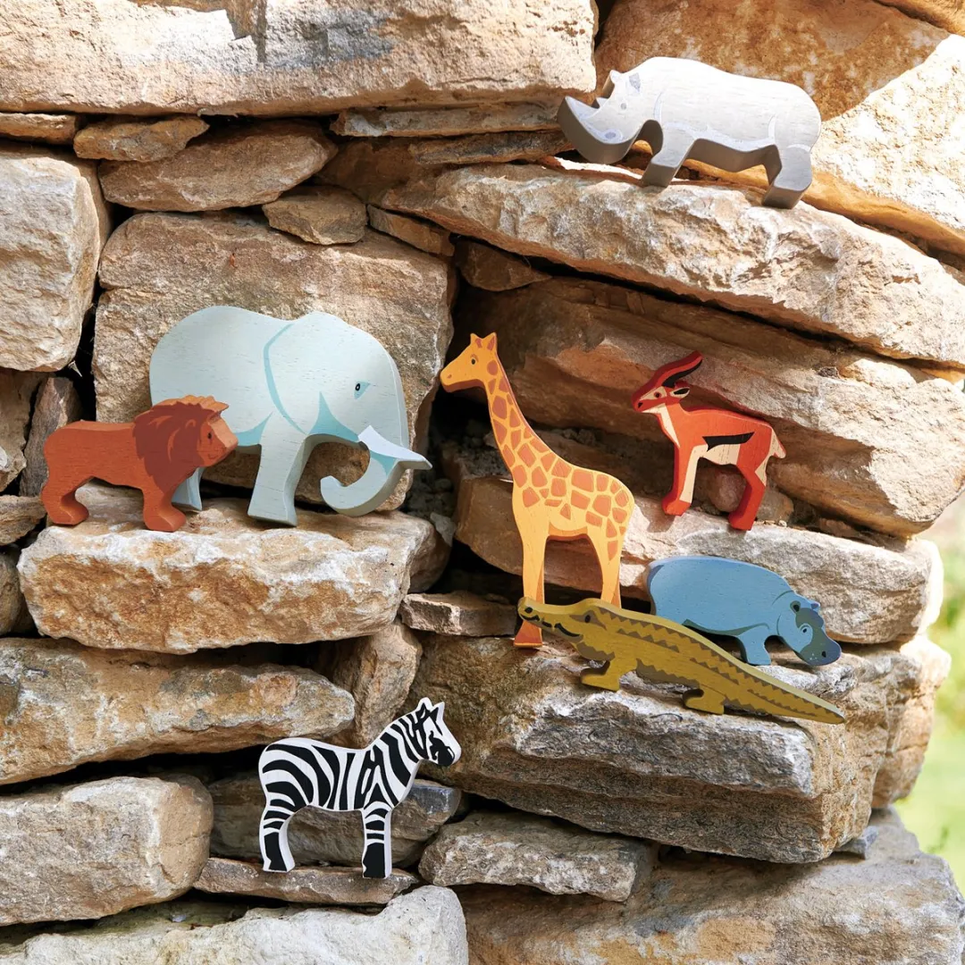 Tender Leaf Toys Safari Dierenset 9-delig - 37x32cm