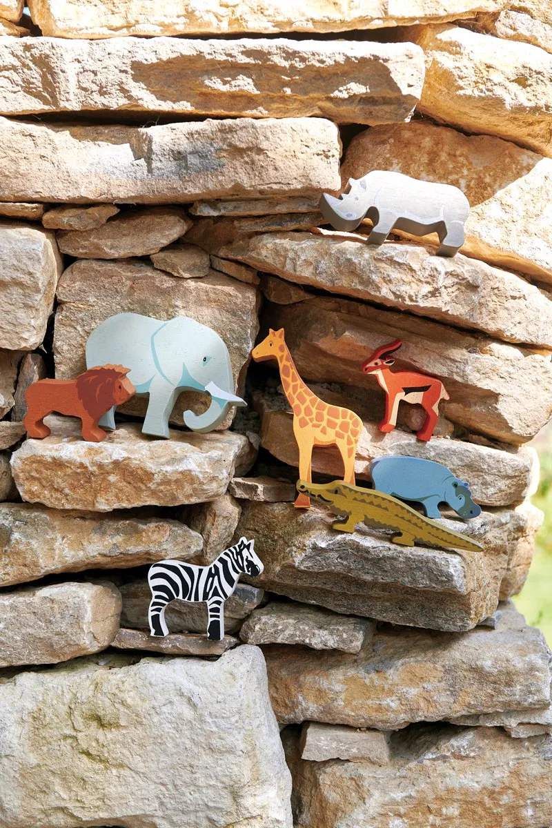Tender Leaf Toys Safari Dierenset 9-delig - 37x32cm