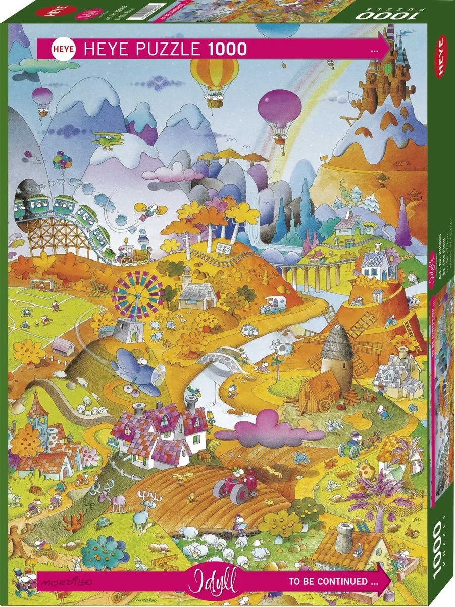 Heye Mordillo By the Field Legpuzzel 1000 Stuks - Multicolor