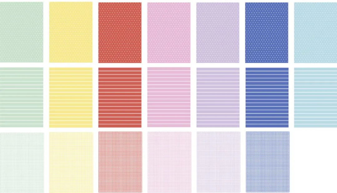 Folia Motiefpapier Basic Intensive 24x34cm - 20 Vel - 9 Kleuren