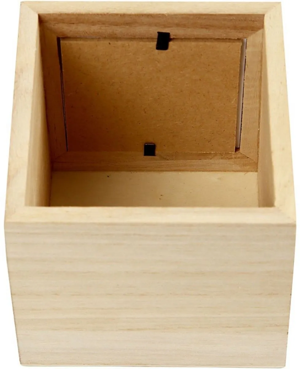 Creativ Company Houten Pennenbakje 10x10x10cm - Blank