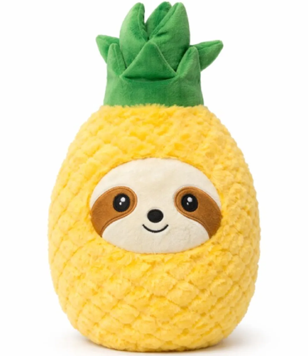 Topknuffels Ananas met Luiaard Pluche Knuffel 35cm