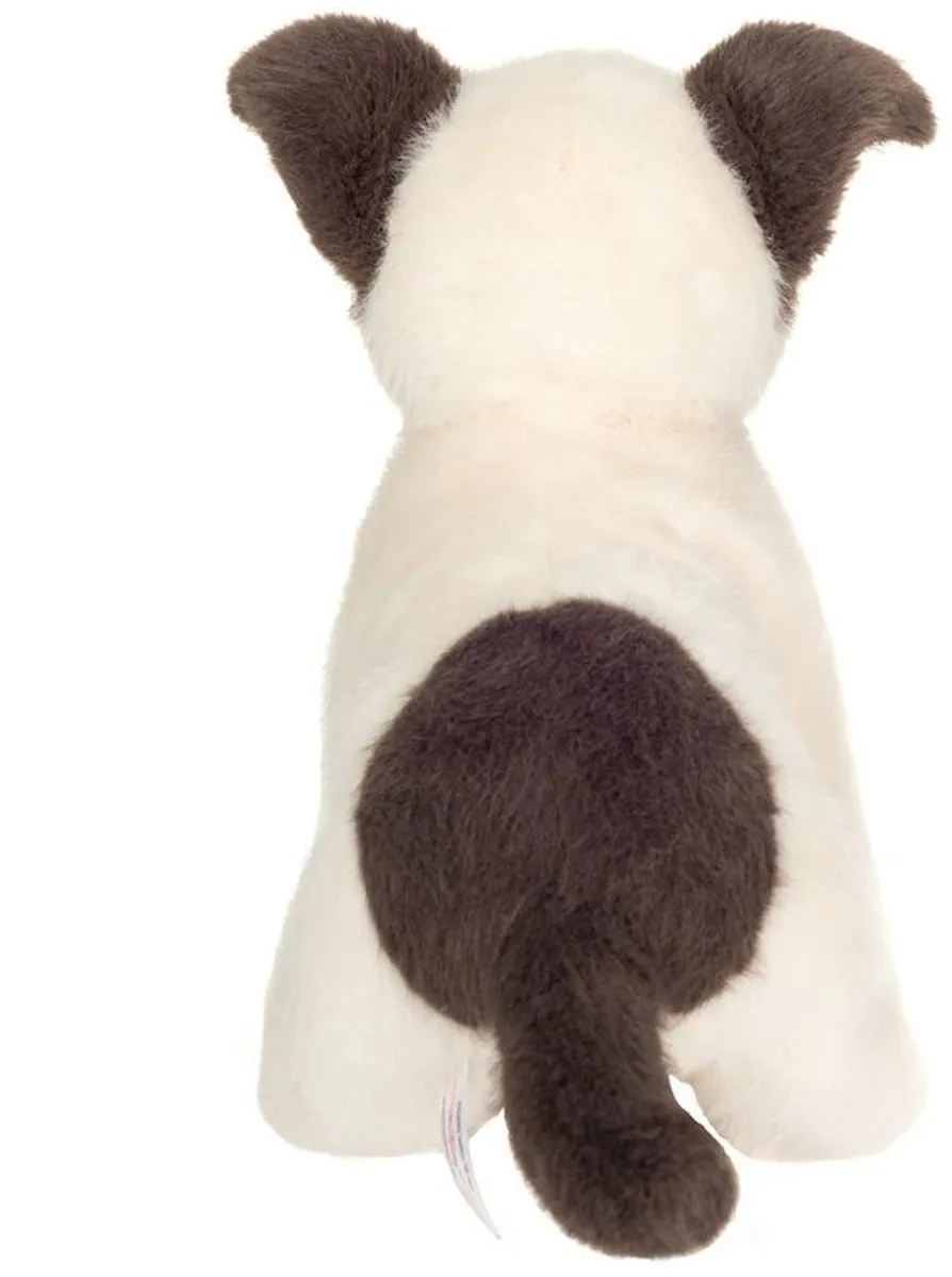 Hermann Teddy Knuffel Jack Russell 25cm - Bruin/Wit