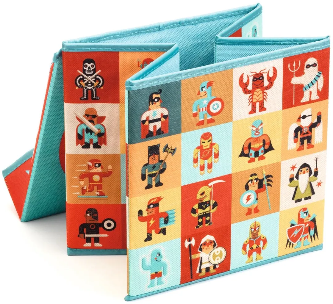 Djeco Sterren Opbergbox Speelgoedkist - Multicolor - afbeelding 3 van 5