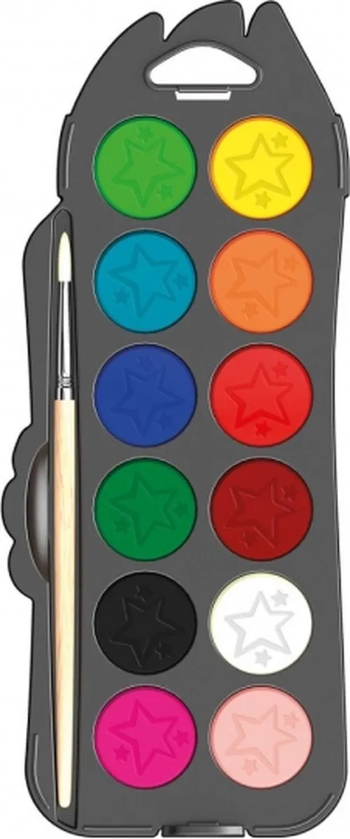 Maped Color'peps Waterverf Napjes 30mm - 12 Stuks + Penseel