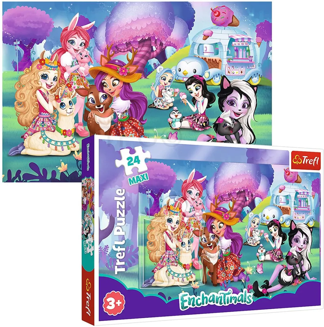 Trefl Enchantimals XXL Puzzel 24 Stuks - Multicolor