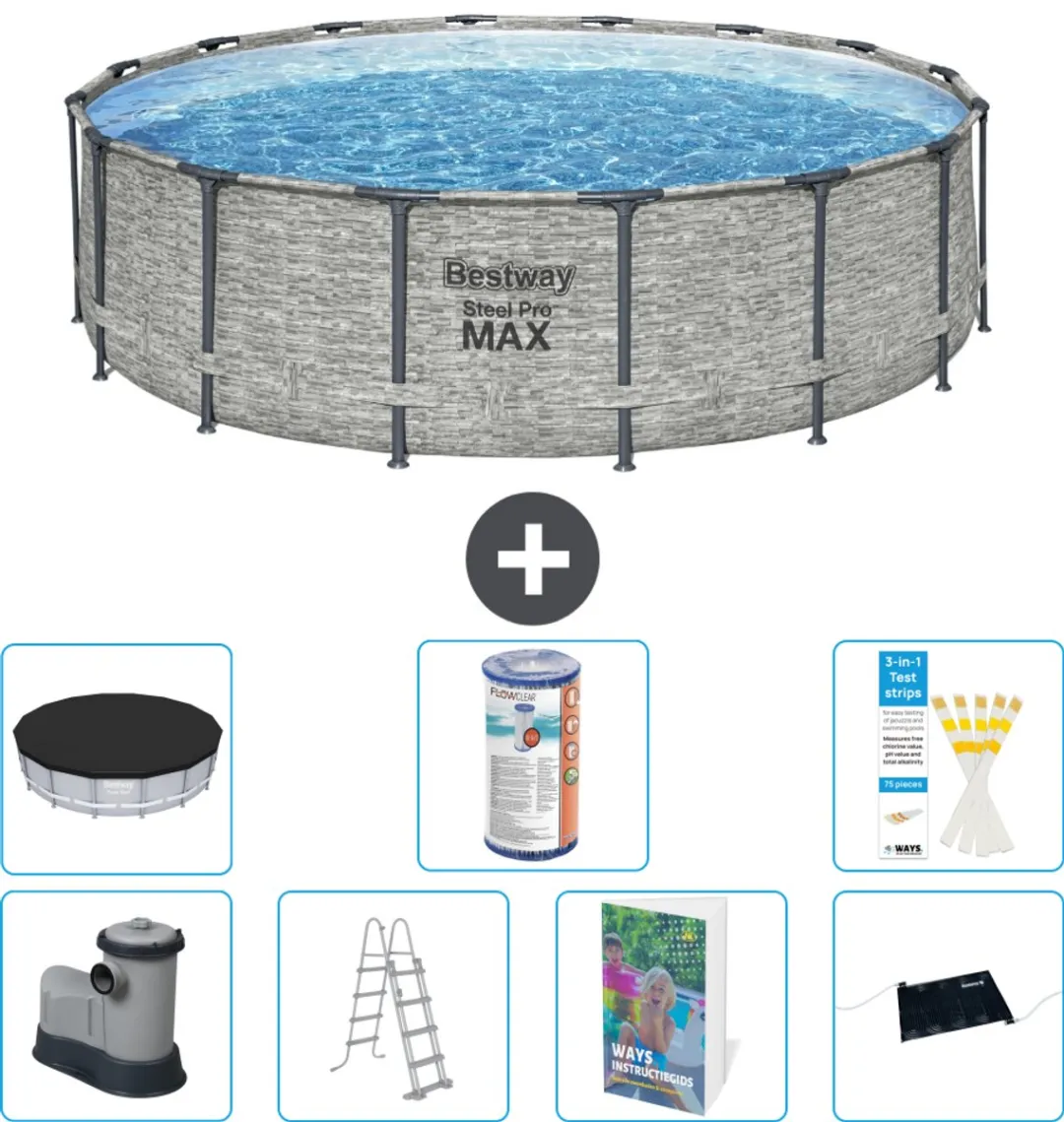 Bestway Steel Pro MAX Zwembad 488x122cm