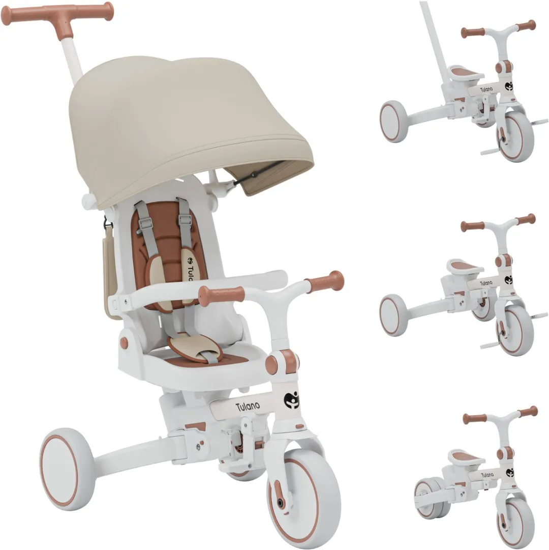 Tulano Noah 35 4-in-1 Driewielige Fiets - Beige